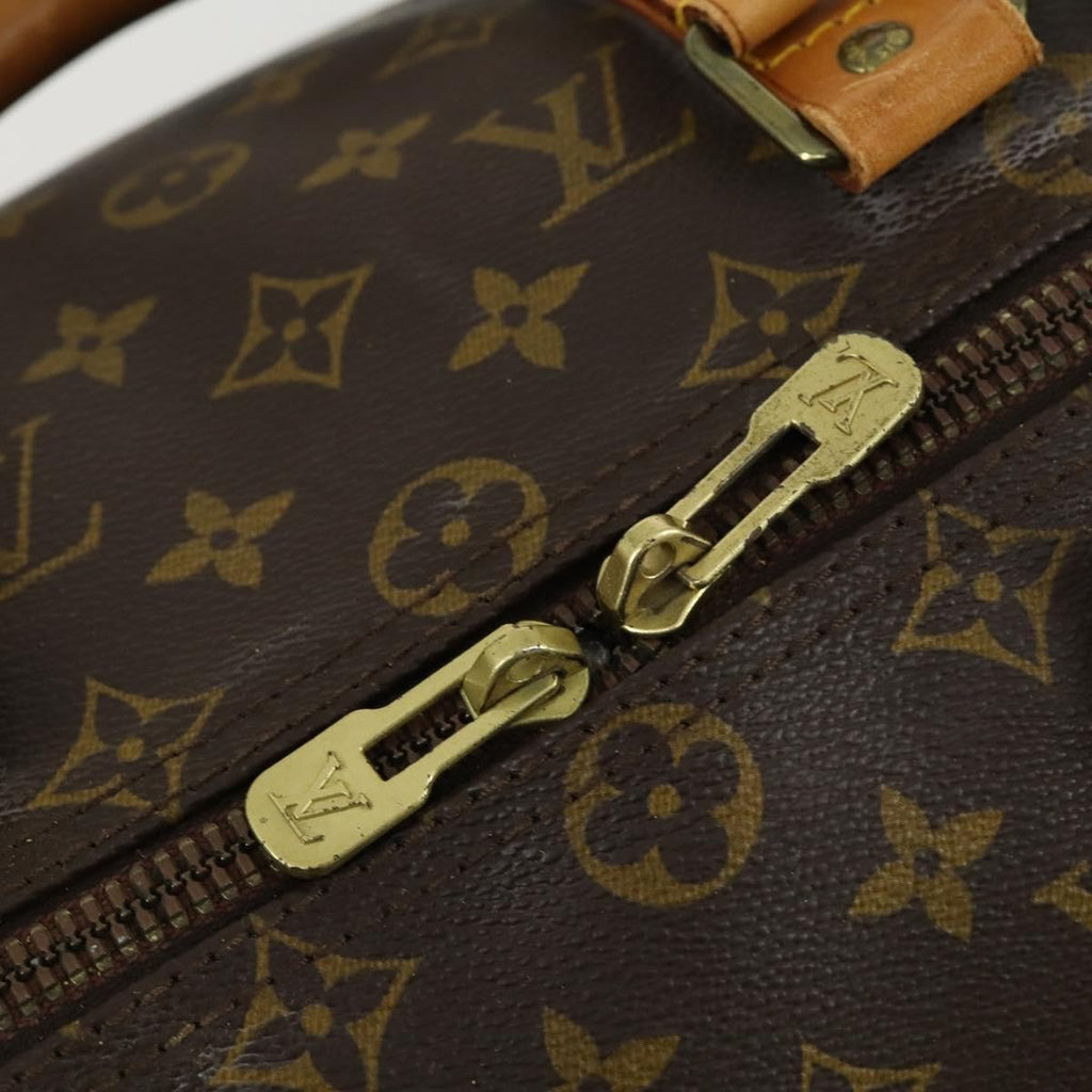 Louis Vuitton Keepall Bag Monogram Canvas Brown Canvas Travel Bag Bag (Pre-Owned)