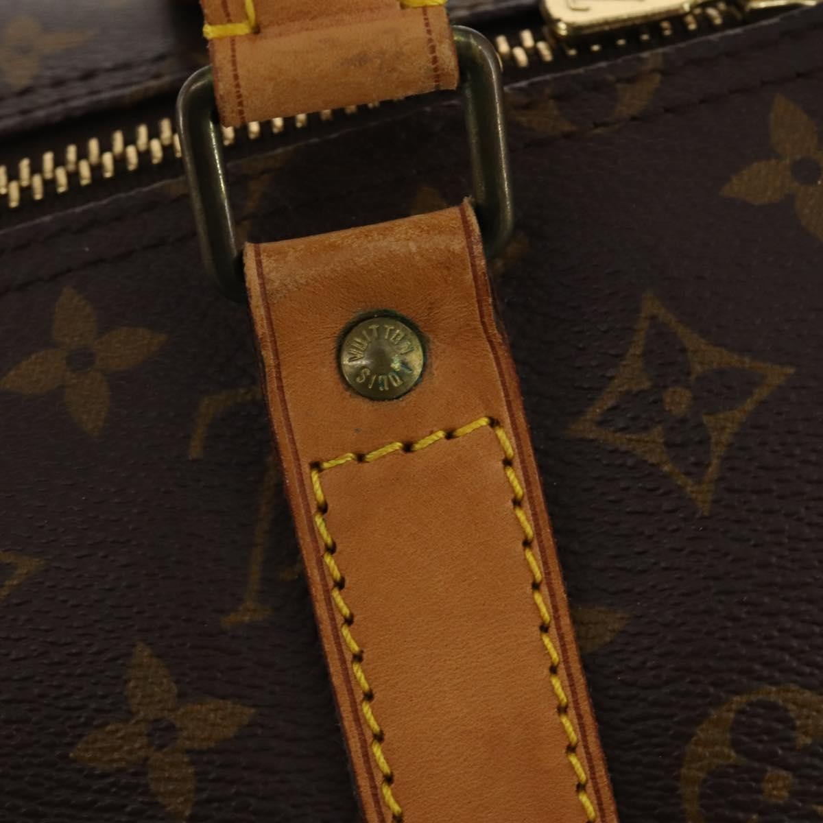 Louis Vuitton Keepall Bag Monogram Canvas Brown Canvas Travel Bag Bag (Pre-Owned)