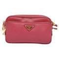 Prada Front Pocket Crossbody Bag Saffiano Leather Pink Leather Shoulder Bag Bag (Pre-Owned)