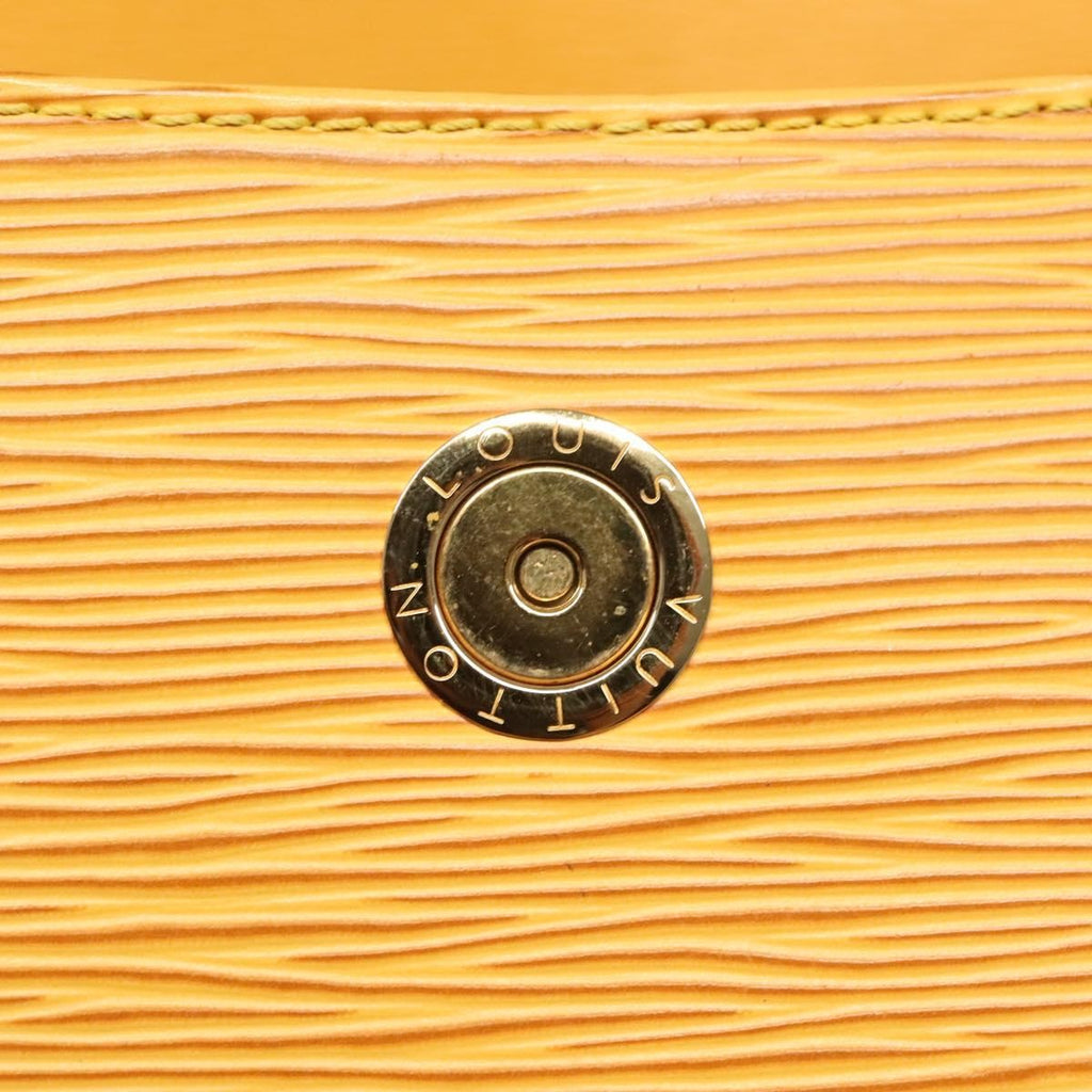 Louis Vuitton Buci Handbag Epi Leather Yellow Leather Shoulder Bag Bag (Pre-Owned)