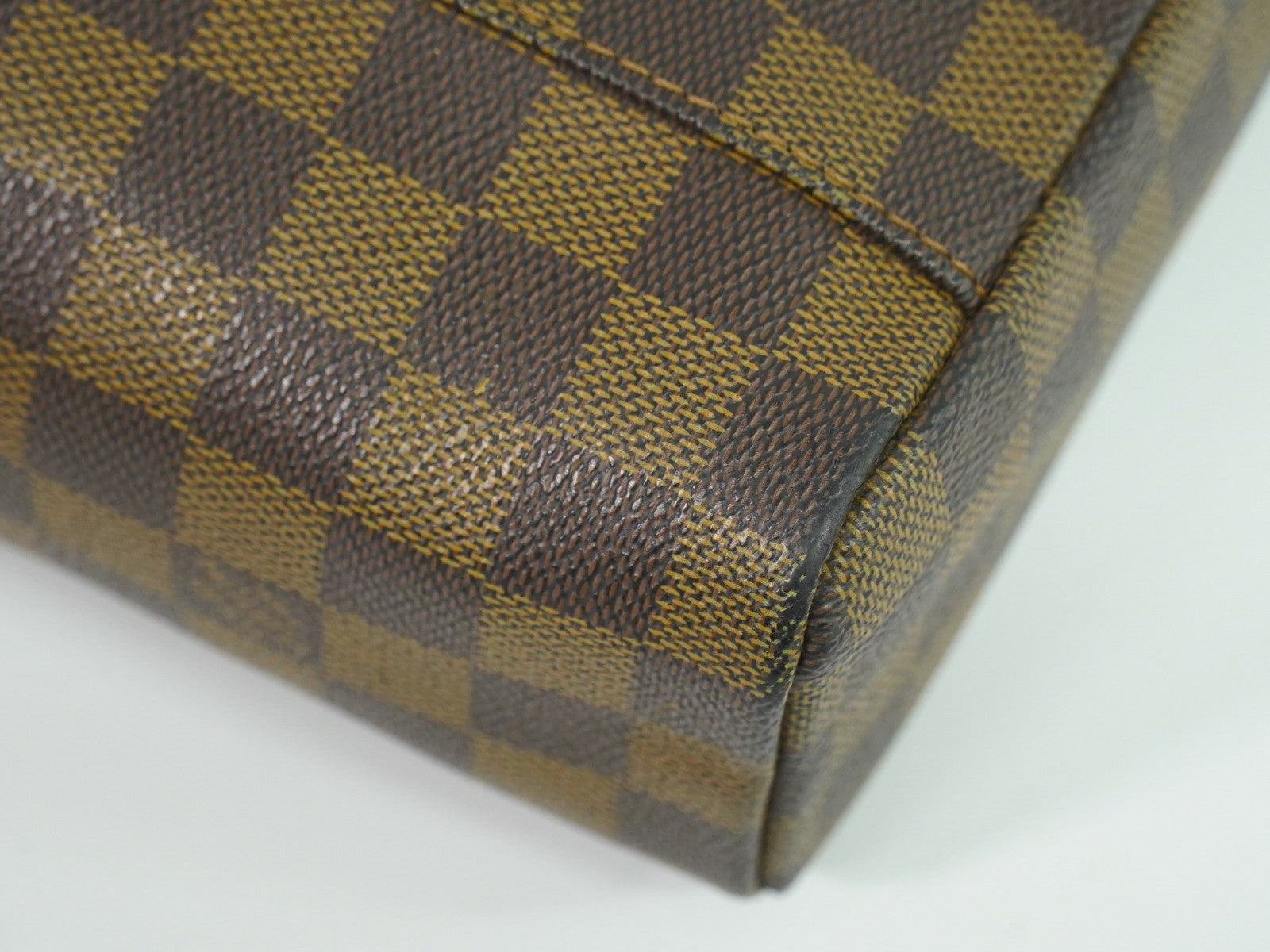 Louis Vuitton Olav Handbag Damier Brown Canvas Shoulder Bag Bag (Pre-Owned)