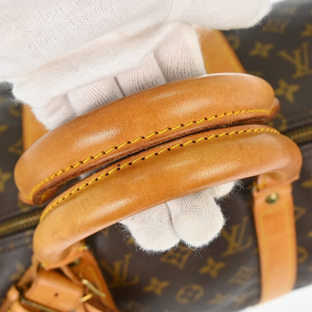 Louis Vuitton Keepall Bag Monogram Canvas Brown Canvas Travel Bag Bag (Pre-Owned)