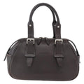 Burberry Vintage Handbag Leather Brown Leather Handbag (Pre-Owned)