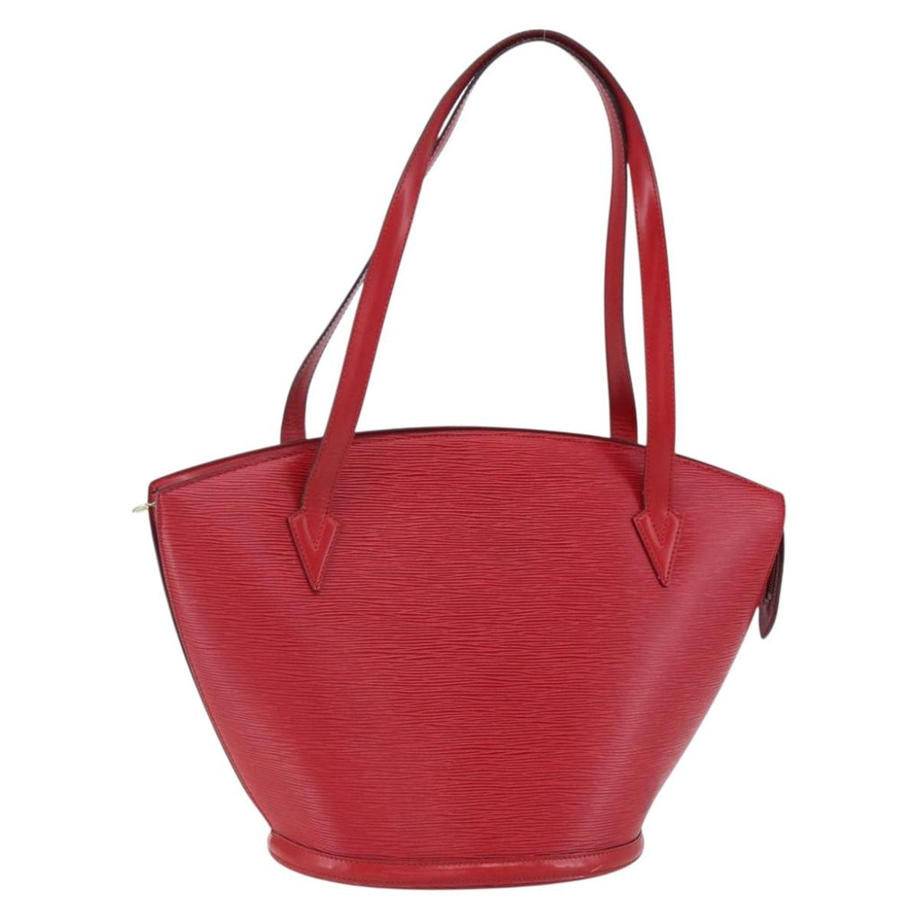 Louis Vuitton Saint Jacques Handbag Epi Leather Red Leather Shoulder Bag Bag (Pre-Owned)