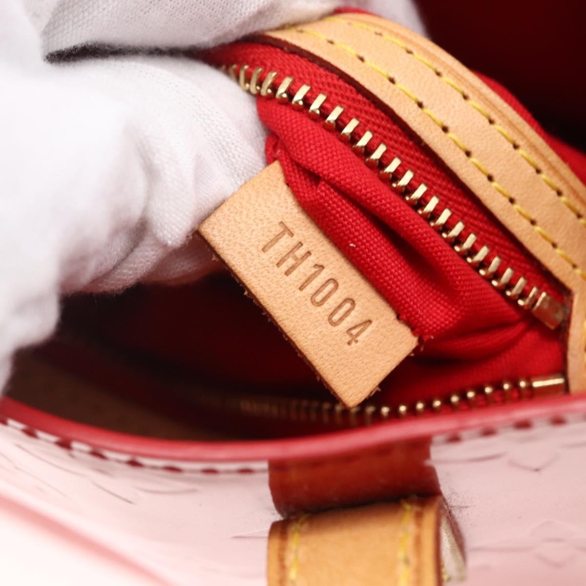 Louis Vuitton Reade Handbag Monogram Vernis Red Patent_Leather Handbag (Pre-Owned)