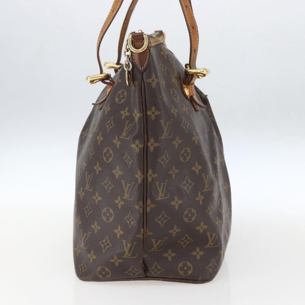 Louis Vuitton Palermo Handbag Monogram Canvas Brown Canvas Tote Bag Bag (Pre-Owned)
