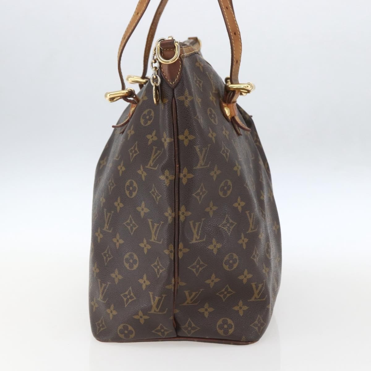 Louis Vuitton Palermo Handbag Monogram Canvas Brown Canvas Tote Bag Bag (Pre-Owned)