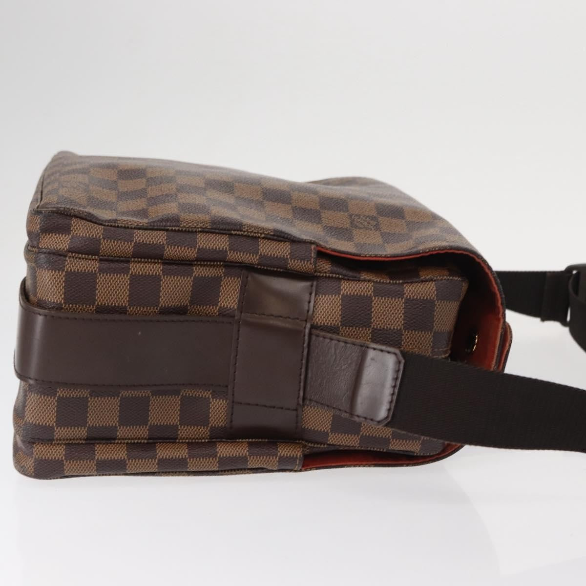 Louis Vuitton Naviglio Handbag Damier Brown Canvas Shoulder Bag Bag (Pre-Owned)