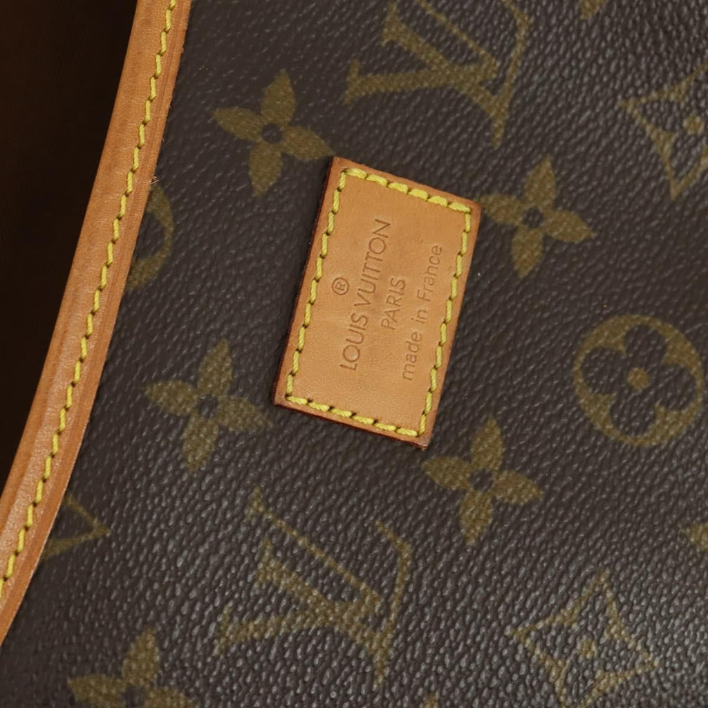 Louis Vuitton Saumur Handbag Monogram Canvas Brown Canvas Shoulder Bag Bag (Pre-Owned)