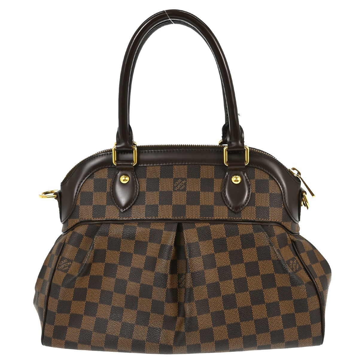 Louis Vuitton Trevi Handbag Damier Brown Canvas Handbag (Pre-Owned)