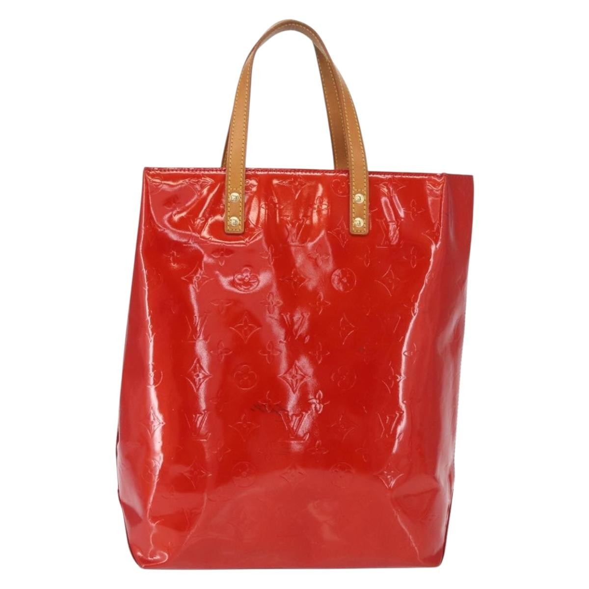 Louis Vuitton Reade Handbag Monogram Vernis Red Patent_Leather Handbag (Pre-Owned)