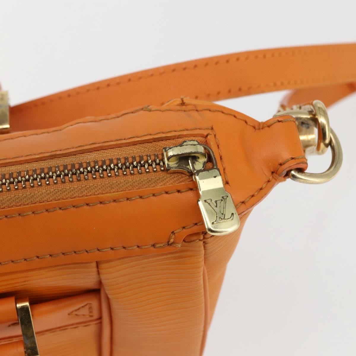 Louis Vuitton Danura Handbag Epi Orange Leather Handbag (Pre-Owned)