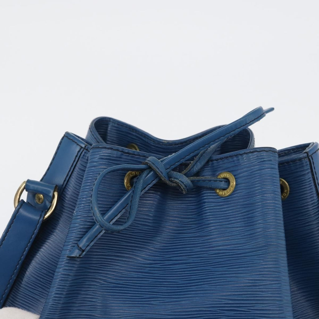 Louis Vuitton Petit Noe Nm Handbag Epi Leather Blue Leather Shoulder Bag Bag (Pre-Owned)