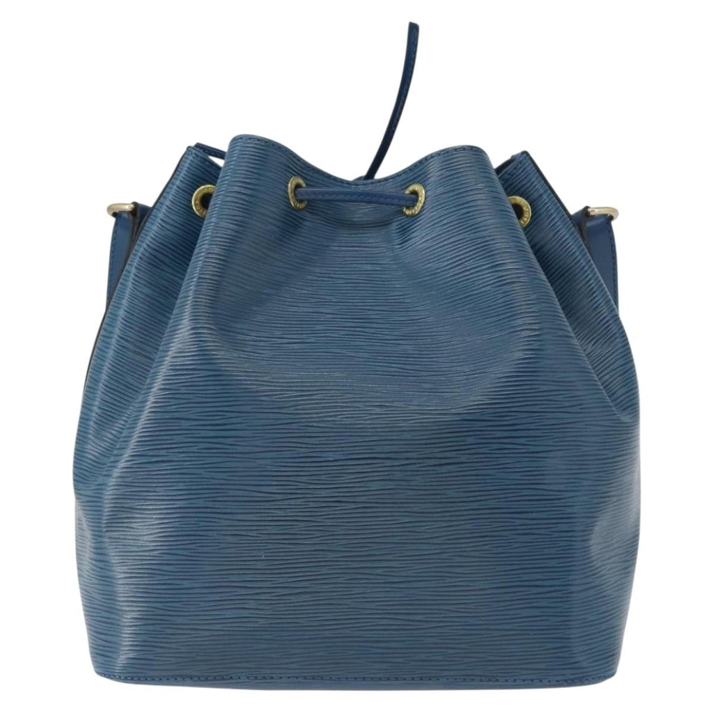 Louis Vuitton Petit Noe Handbag Epi Leather Blue Leather Shoulder Bag Bag (Pre-Owned)