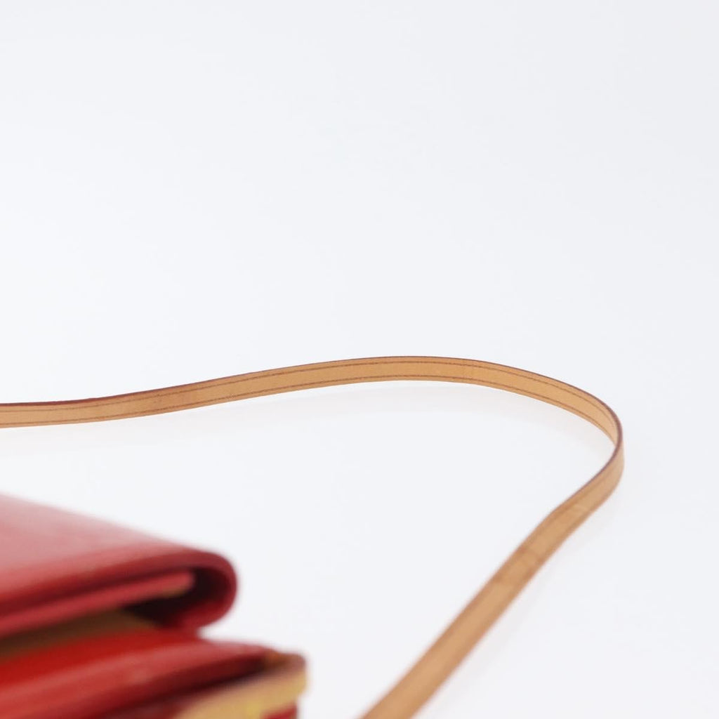 Louis Vuitton Mott Handbag Monogram Vernis Red Patent_Leather Clutche & Pouche Bag (Pre-Owned)