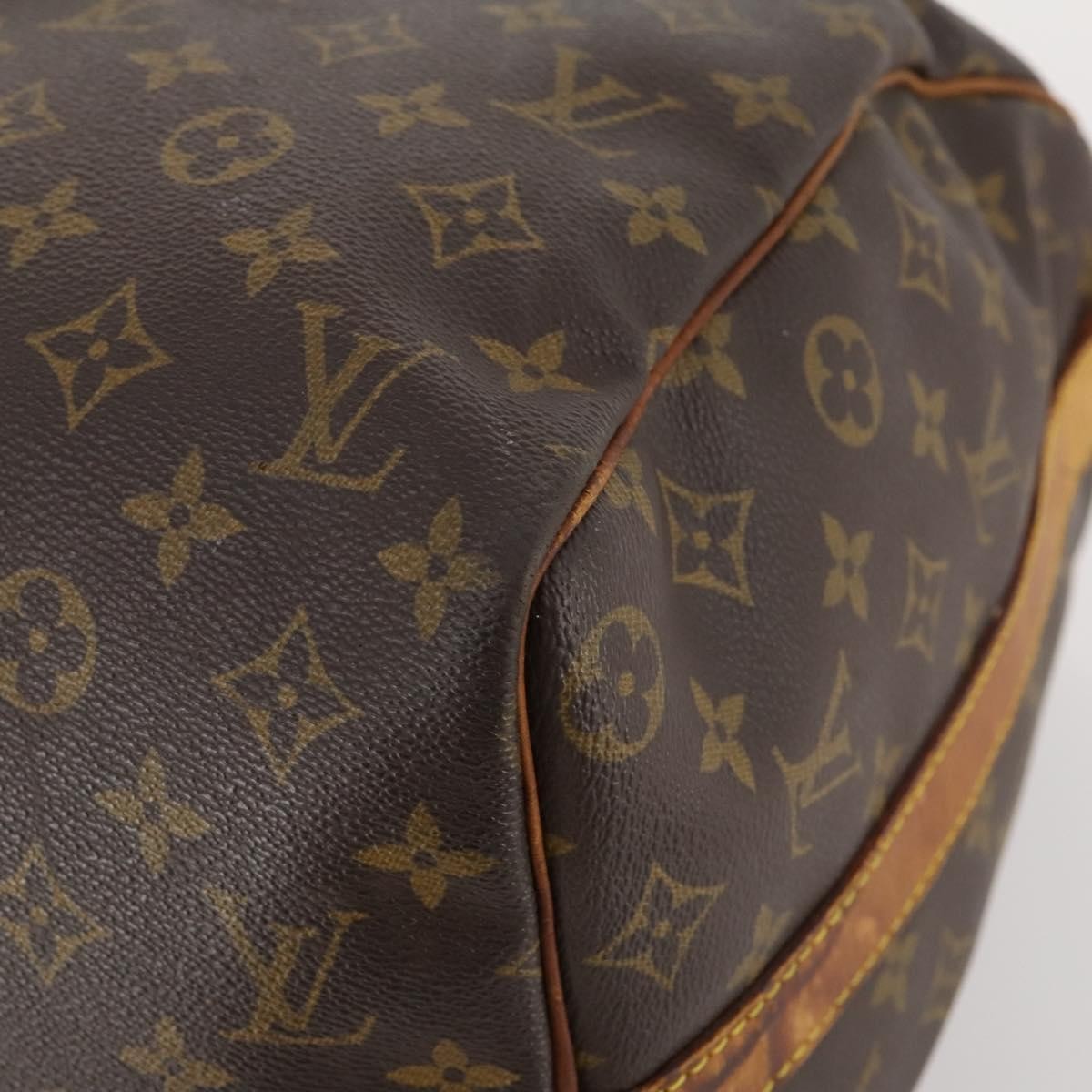 Louis Vuitton Keepall Bandouliere Bag Monogram Canvas Brown Canvas Travel Bag Bag (Pre-Owned)