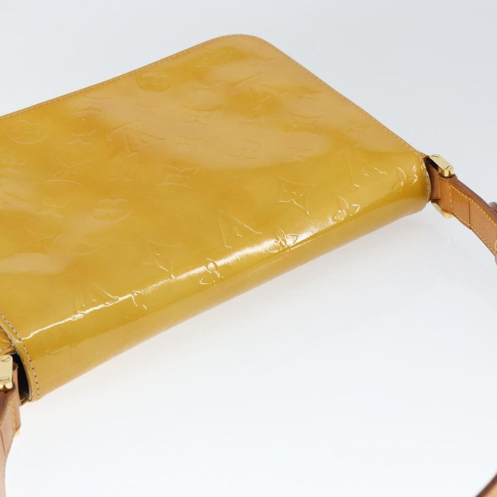 Louis Vuitton Thompson Street Handbag Monogram Vernis Beige Patent_Leather Shoulder Bag Bag (Pre-Owned)