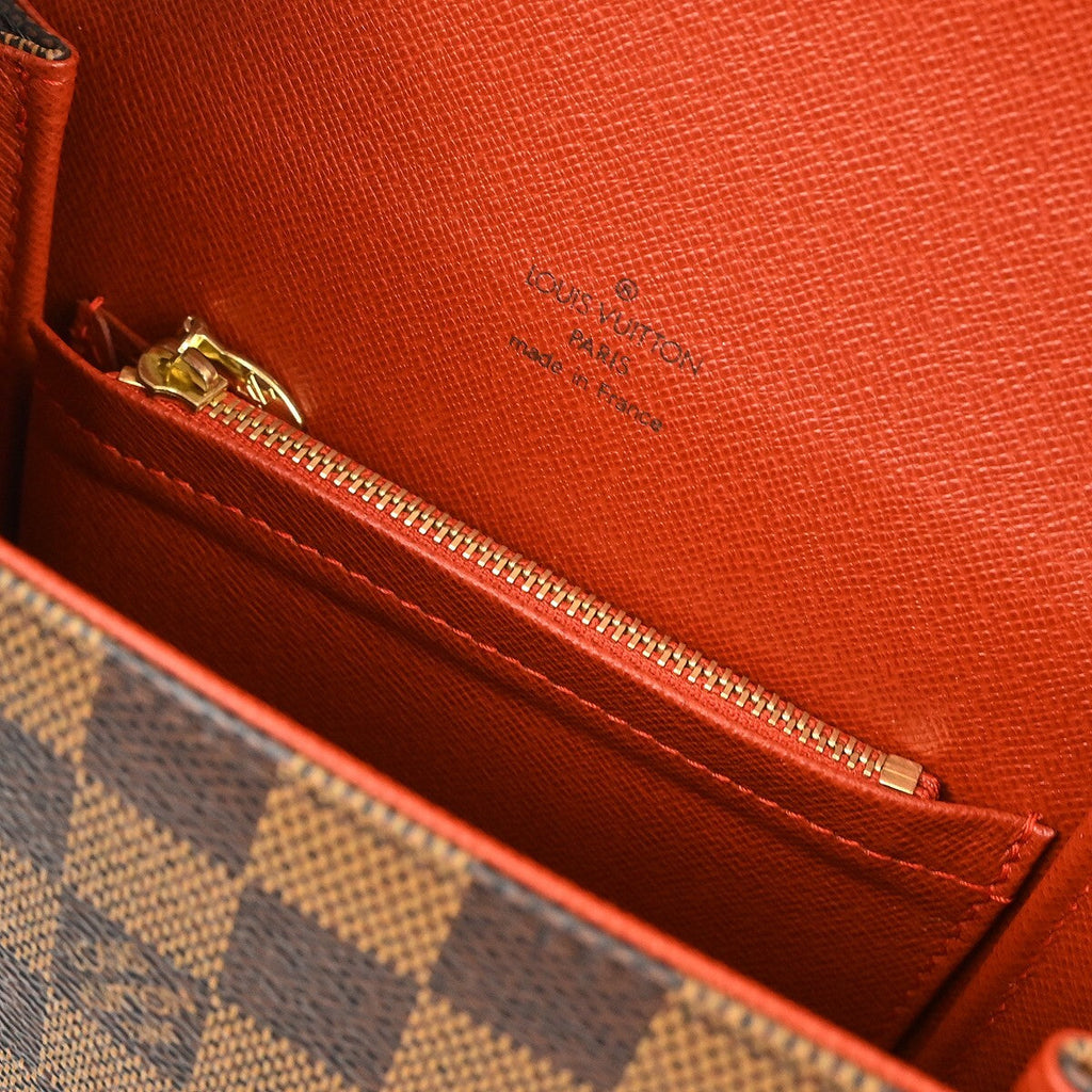 Louis Vuitton Tribeca Handbag Damier Brown Canvas Handbag (Pre-Owned)