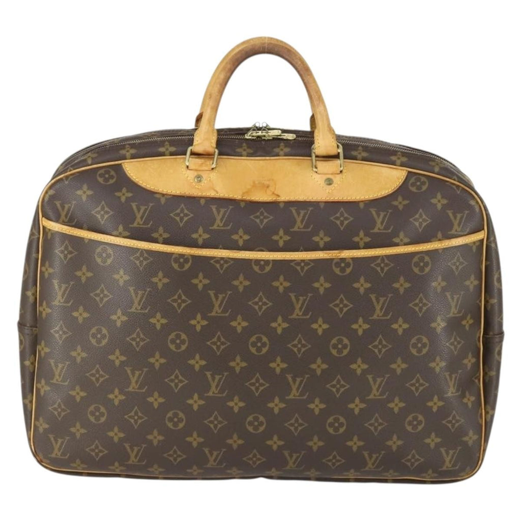 Louis Vuitton Alize Bag Monogram Canvas Brown Canvas Travel Bag Bag (Pre-Owned)