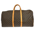 Louis Vuitton Keepall Bag Monogram Canvas Brown Canvas Travel Bag Bag (Pre-Owned)
