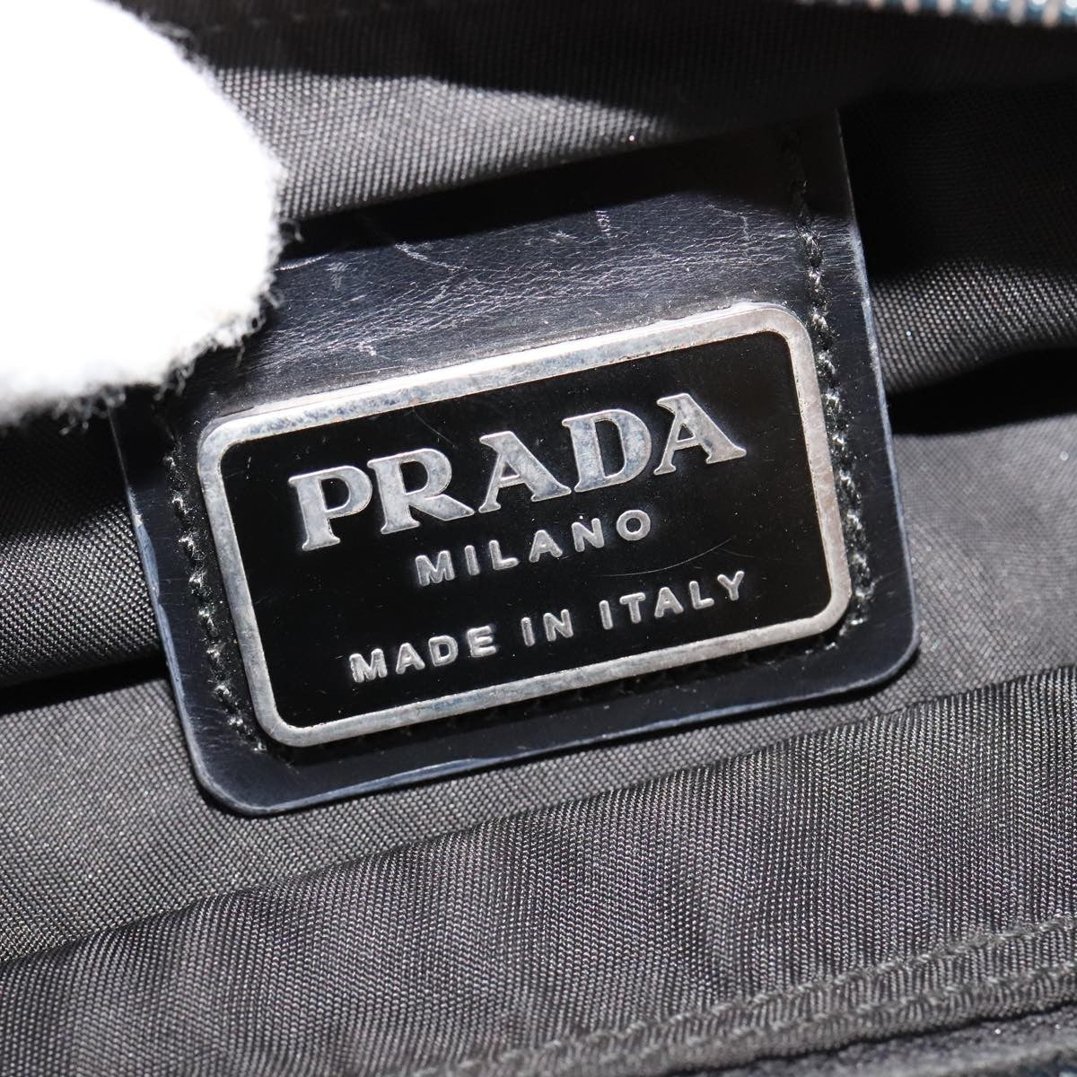 Prada Flat Messenger Bag Tessuto Black Nylon Shoulder Bag Bag (Pre-Owned)