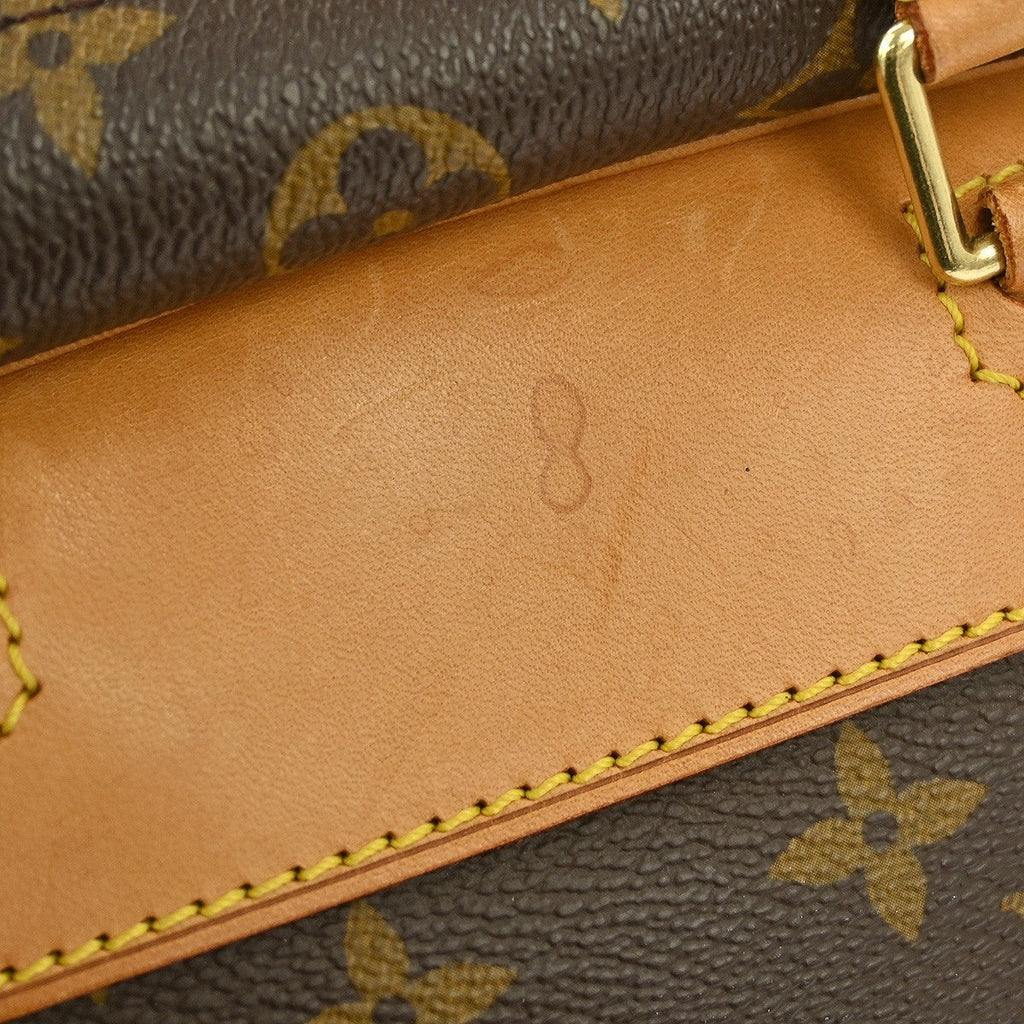 Louis Vuitton Deauville Handbag Monogram Canvas Brown Canvas Handbag (Pre-Owned)