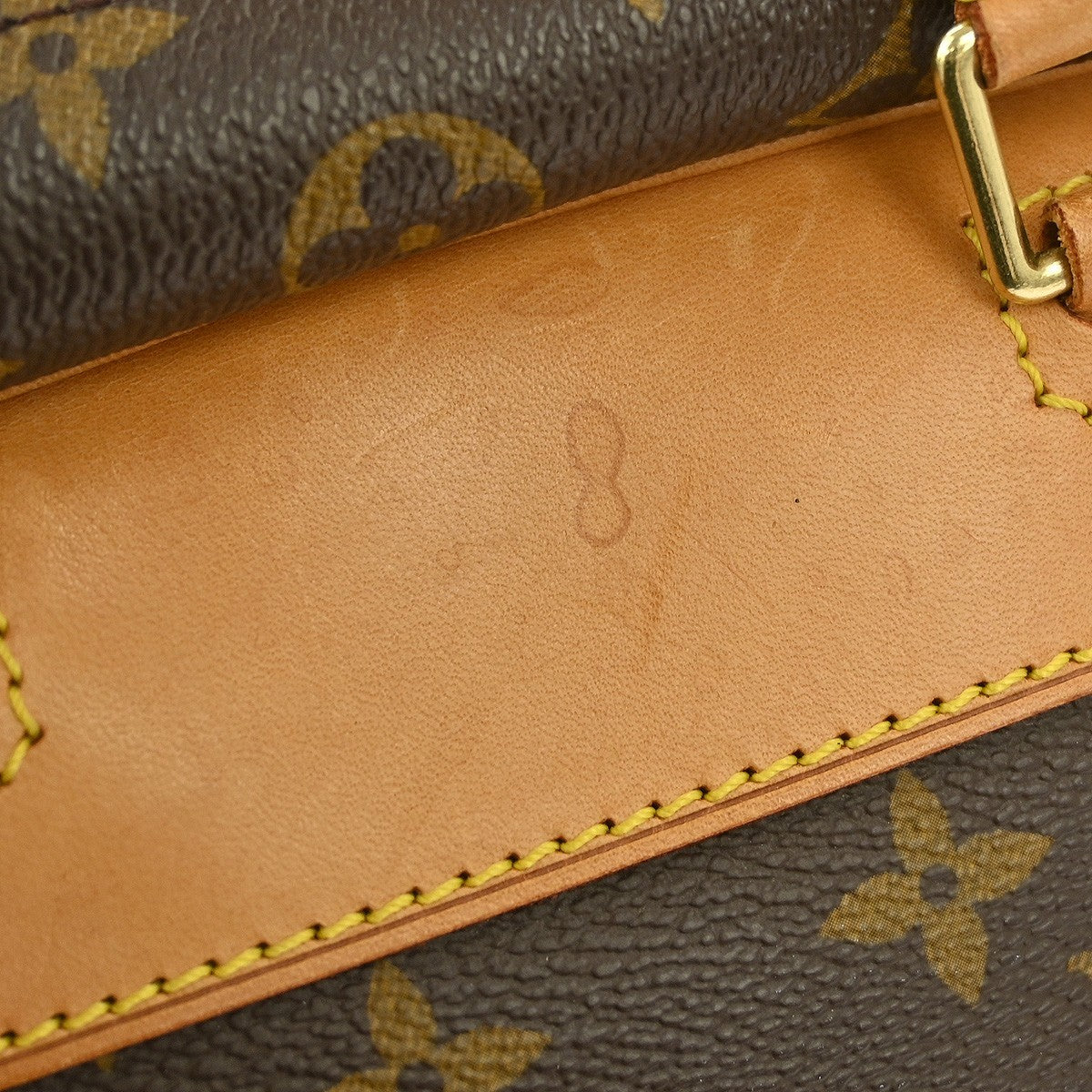 Louis Vuitton Deauville Handbag Monogram Canvas Brown Canvas Handbag (Pre-Owned)