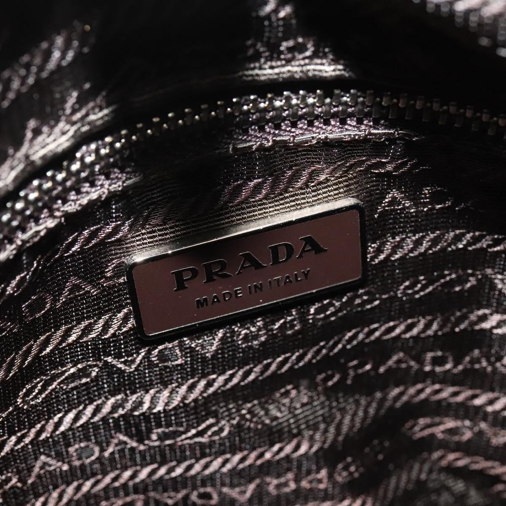 Prada Vintage Flap Shoulder Bag Nylon Khaki Nylon Shoulder Bag Bag (Pre-Owned)