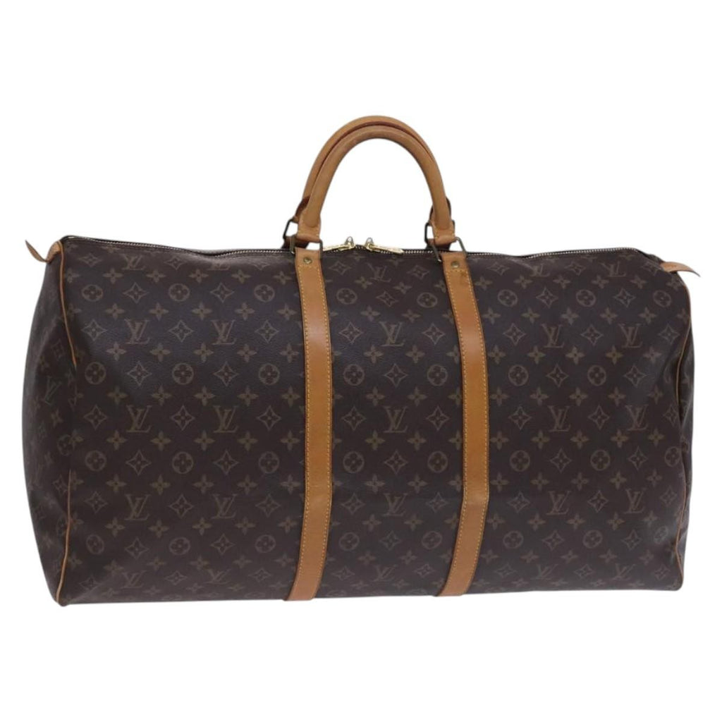 Louis Vuitton Keepall Bag Monogram Canvas Brown Canvas Travel Bag Bag (Pre-Owned)