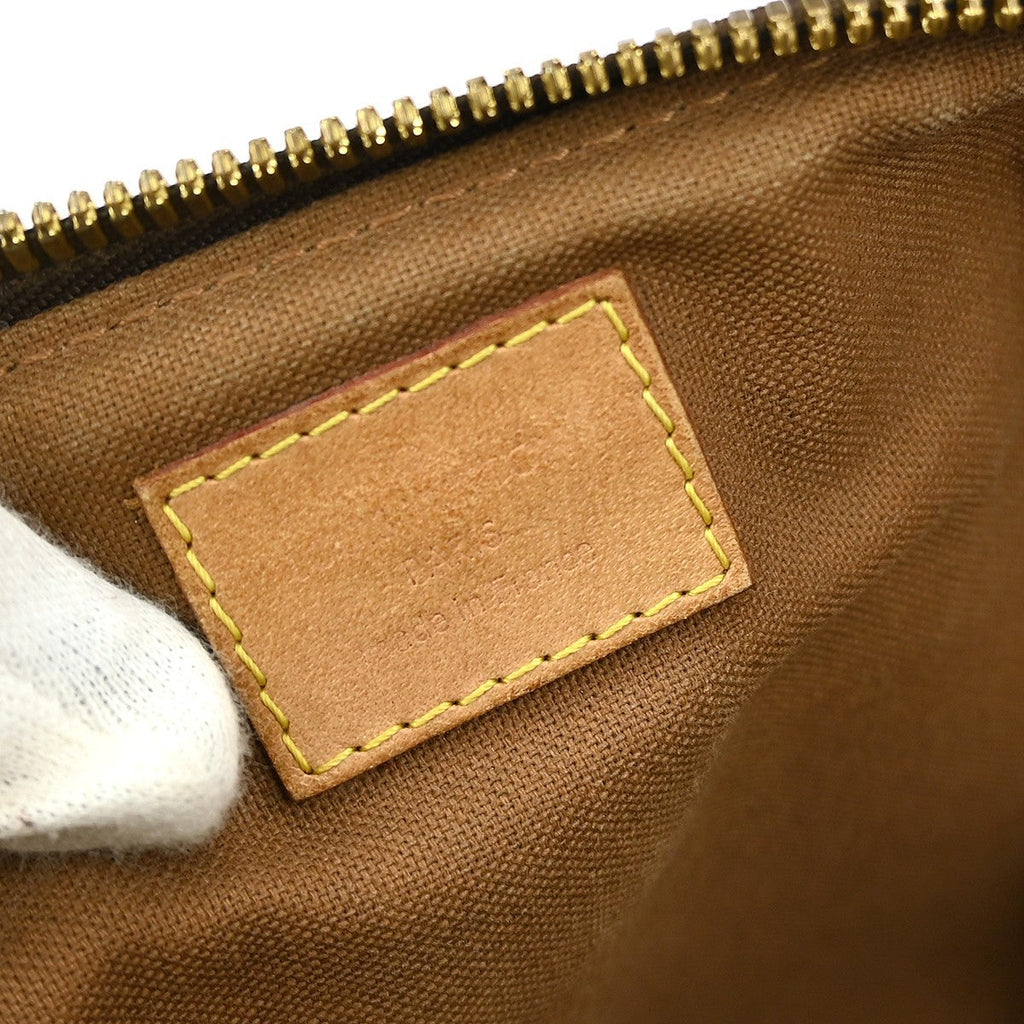 Louis Vuitton Palermo Handbag Monogram Canvas Brown Canvas Tote Bag Bag (Pre-Owned)
