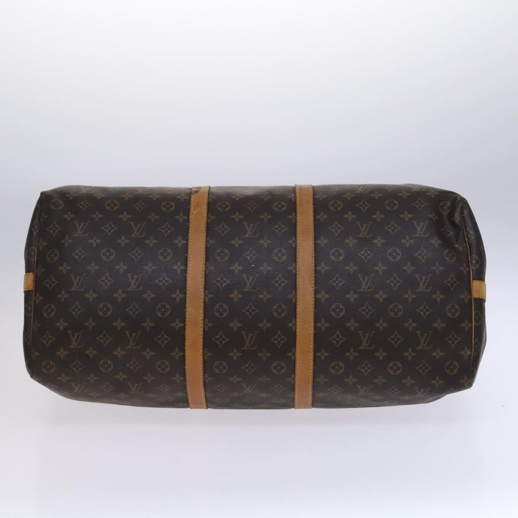 Louis Vuitton Keepall Bandouliere Bag Monogram Canvas Brown Canvas Travel Bag Bag (Pre-Owned)