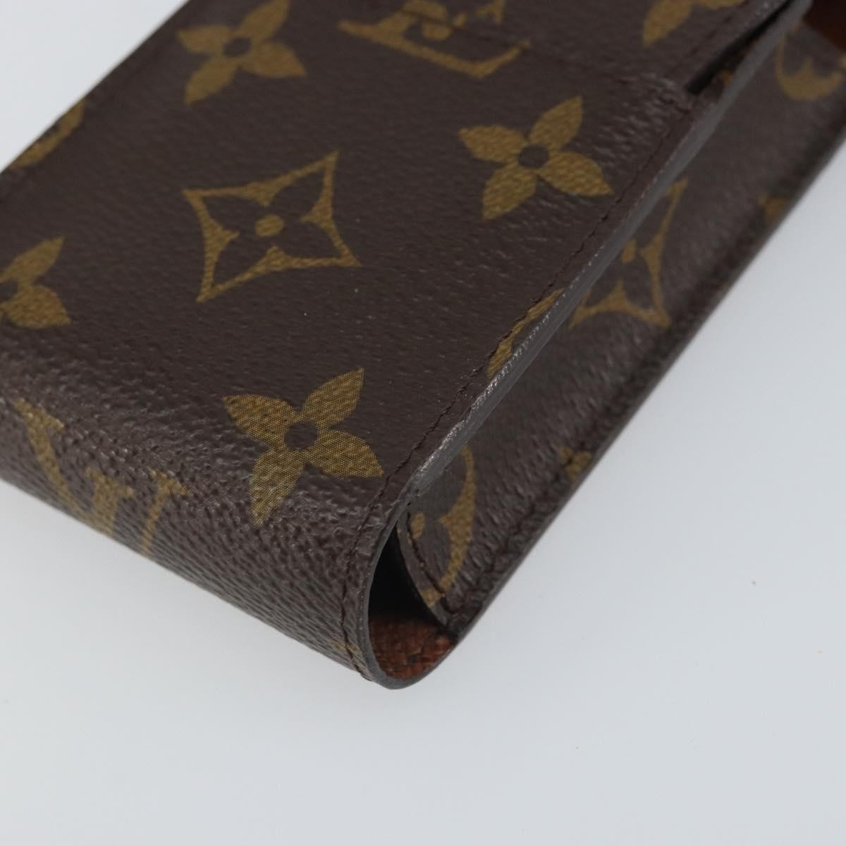 Louis Vuitton Etui Cigarette Case Monogram Canvas Brown Canvas Wallets Accessory (Pre-Owned)