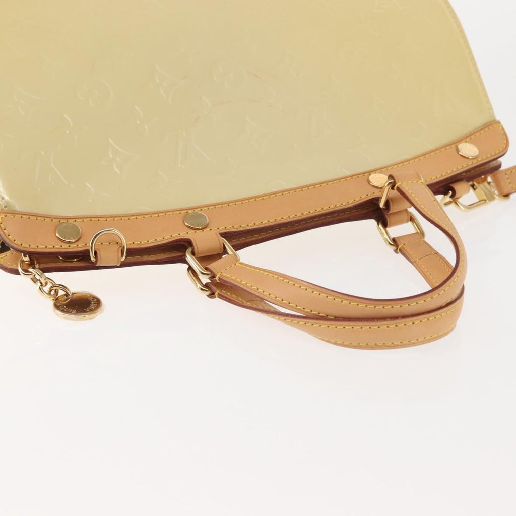 Louis Vuitton Brea Handbag Monogram Vernis Beige Patent_Leather Bag (Pre-Owned)