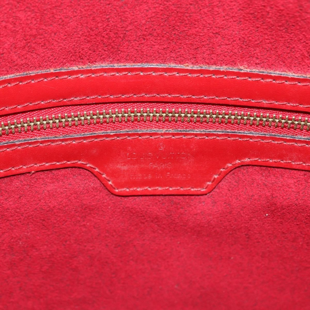 Louis Vuitton Lussac Handbag Epi Leather Red Leather Shoulder Bag Bag (Pre-Owned)
