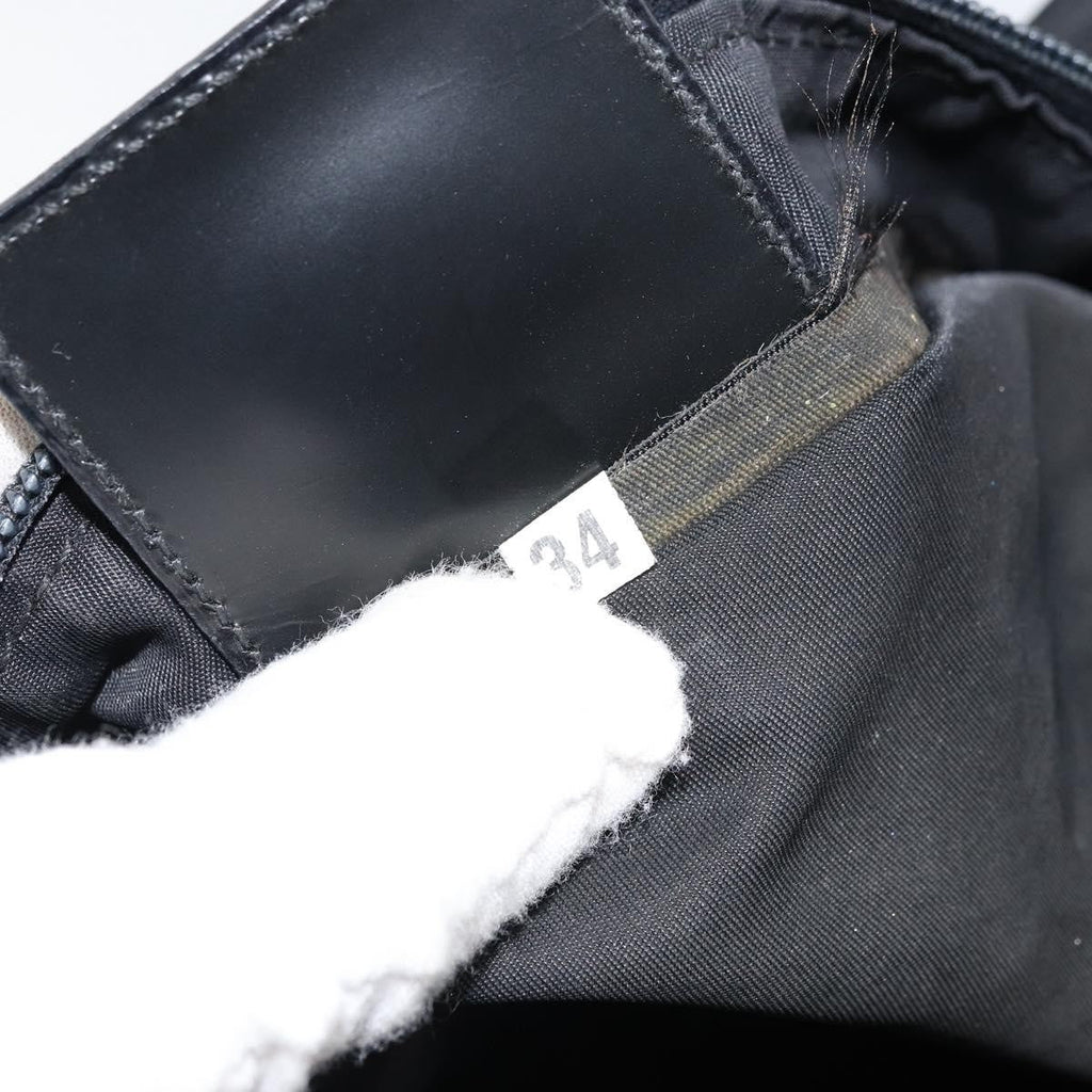 Prada Flat Messenger Bag Tessuto Black Nylon Shoulder Bag Bag (Pre-Owned)