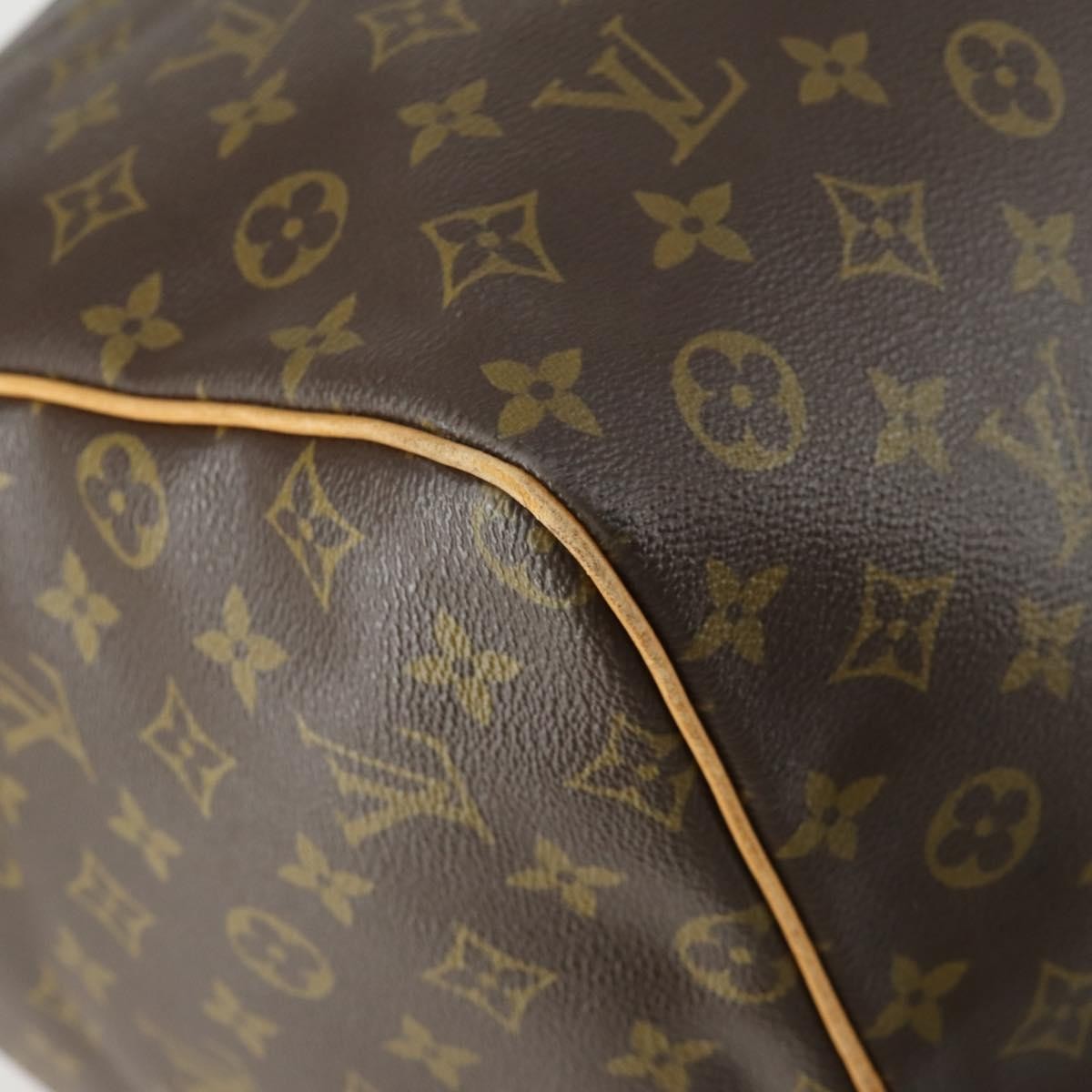 Louis Vuitton Keepall Bag Monogram Canvas Brown Canvas Travel Bag Bag (Pre-Owned)