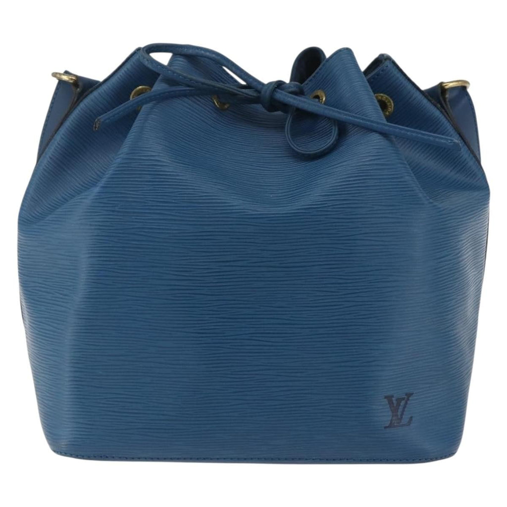 Louis Vuitton Petit Noe Handbag Epi Leather Blue Leather Shoulder Bag Bag (Pre-Owned)