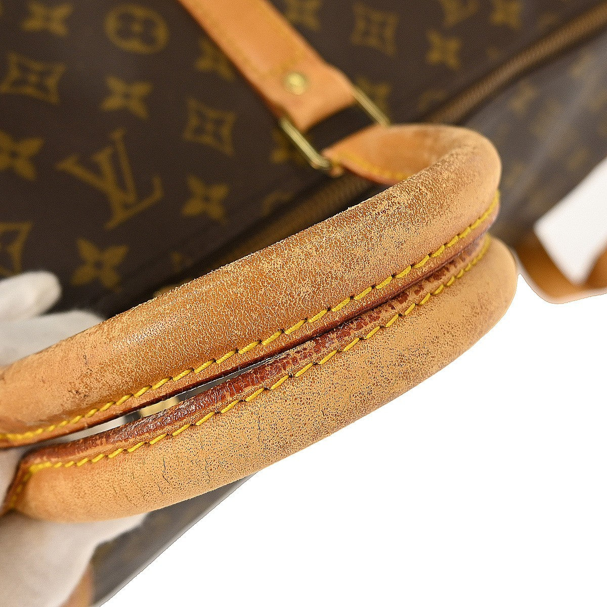 Louis Vuitton Keepall Bandouliere Bag Monogram Canvas Brown Canvas Travel Bag Bag (Pre-Owned)