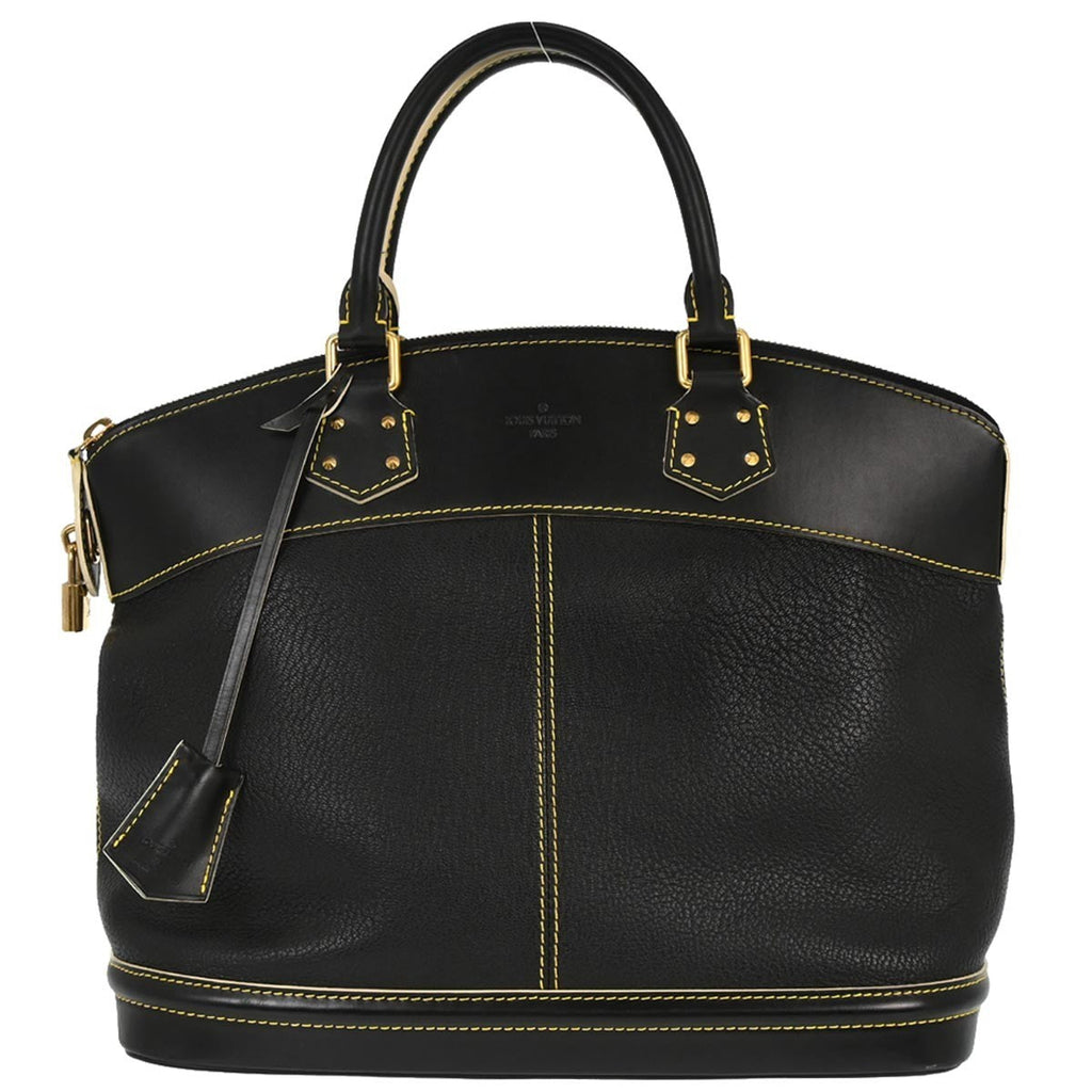 Louis Vuitton Suhali Lockit Handbag Leather Black Leather Handbag (Pre-Owned)