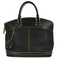Louis Vuitton Suhali Lockit Handbag Leather Black Leather Handbag (Pre-Owned)