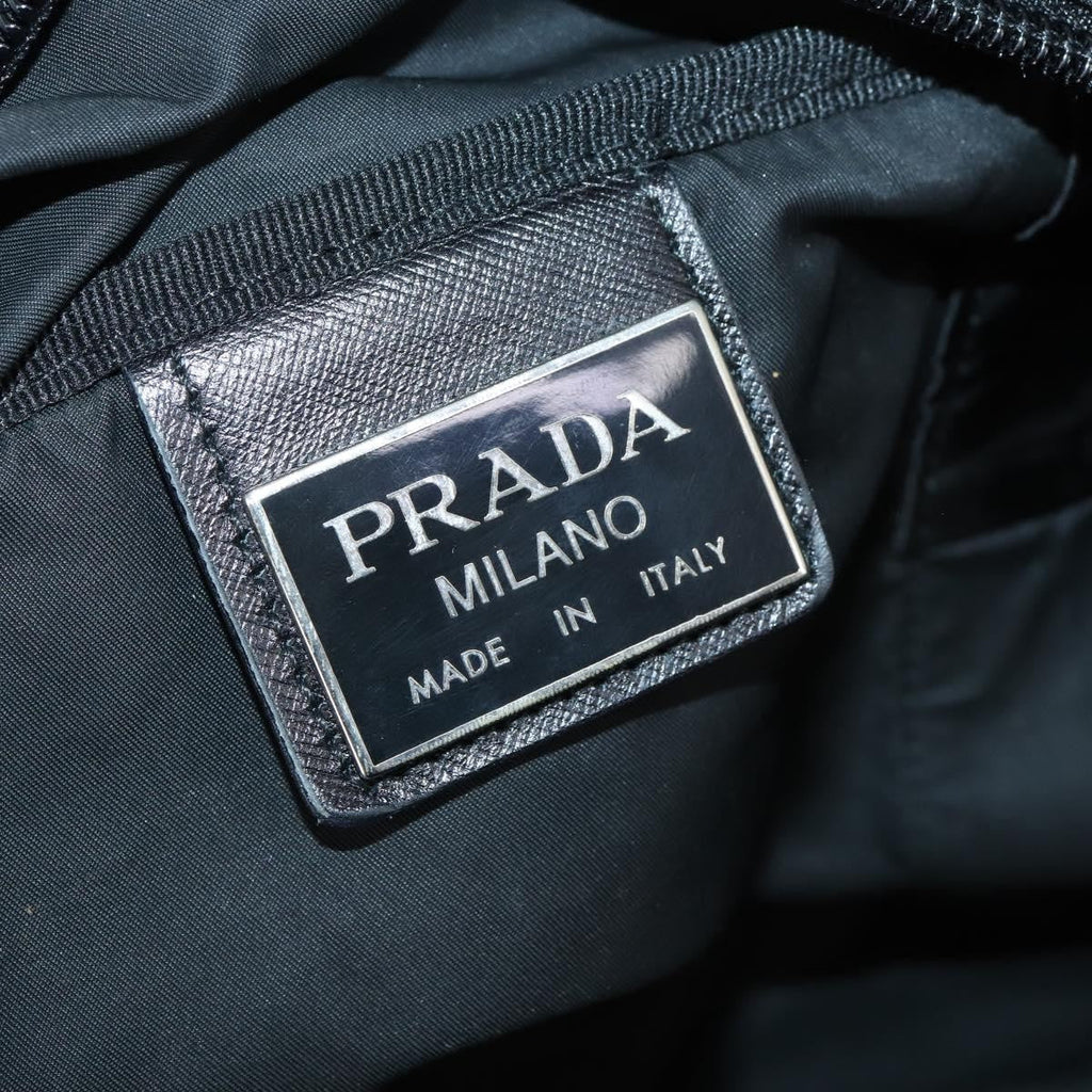Prada Boston Bag Tessuto Black Nylon Bag (Pre-Owned)