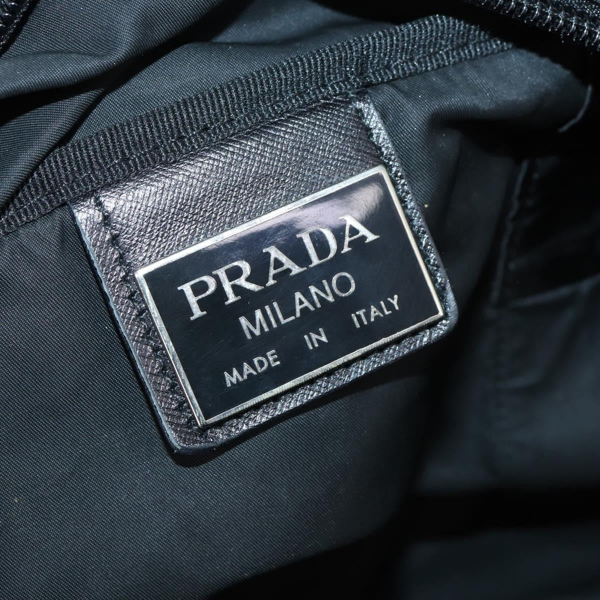 Prada Boston Bag Tessuto Black Nylon Bag (Pre-Owned)