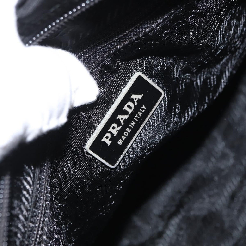 Prada Buckle Messenger Bag Tessuto Black Nylon Shoulder Bag Bag (Pre-Owned)
