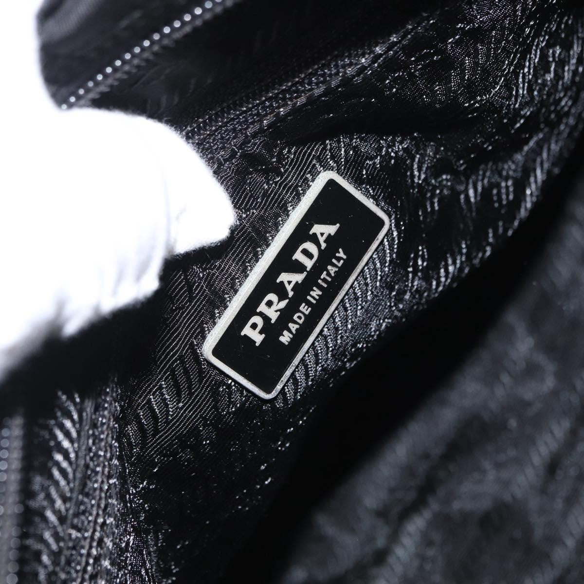 Prada Buckle Messenger Bag Tessuto Black Nylon Shoulder Bag Bag (Pre-Owned)