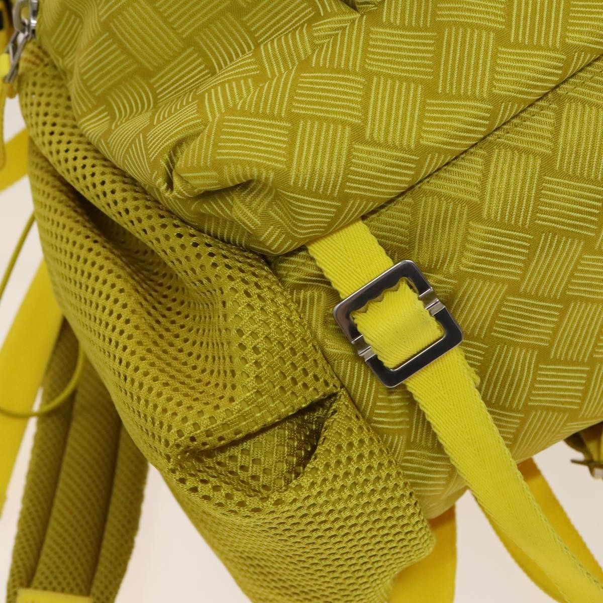 Bottega Veneta Vintage Backpack Nylon Yellow Nylon Backpack Bag (Pre-Owned)