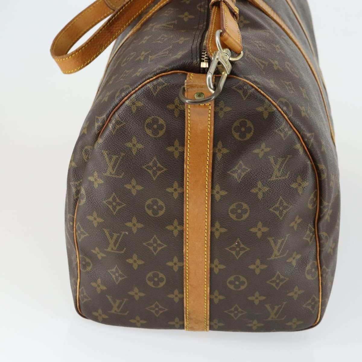 Louis Vuitton Keepall Bandouliere Bag Monogram Canvas Brown Canvas Travel Bag Bag (Pre-Owned)
