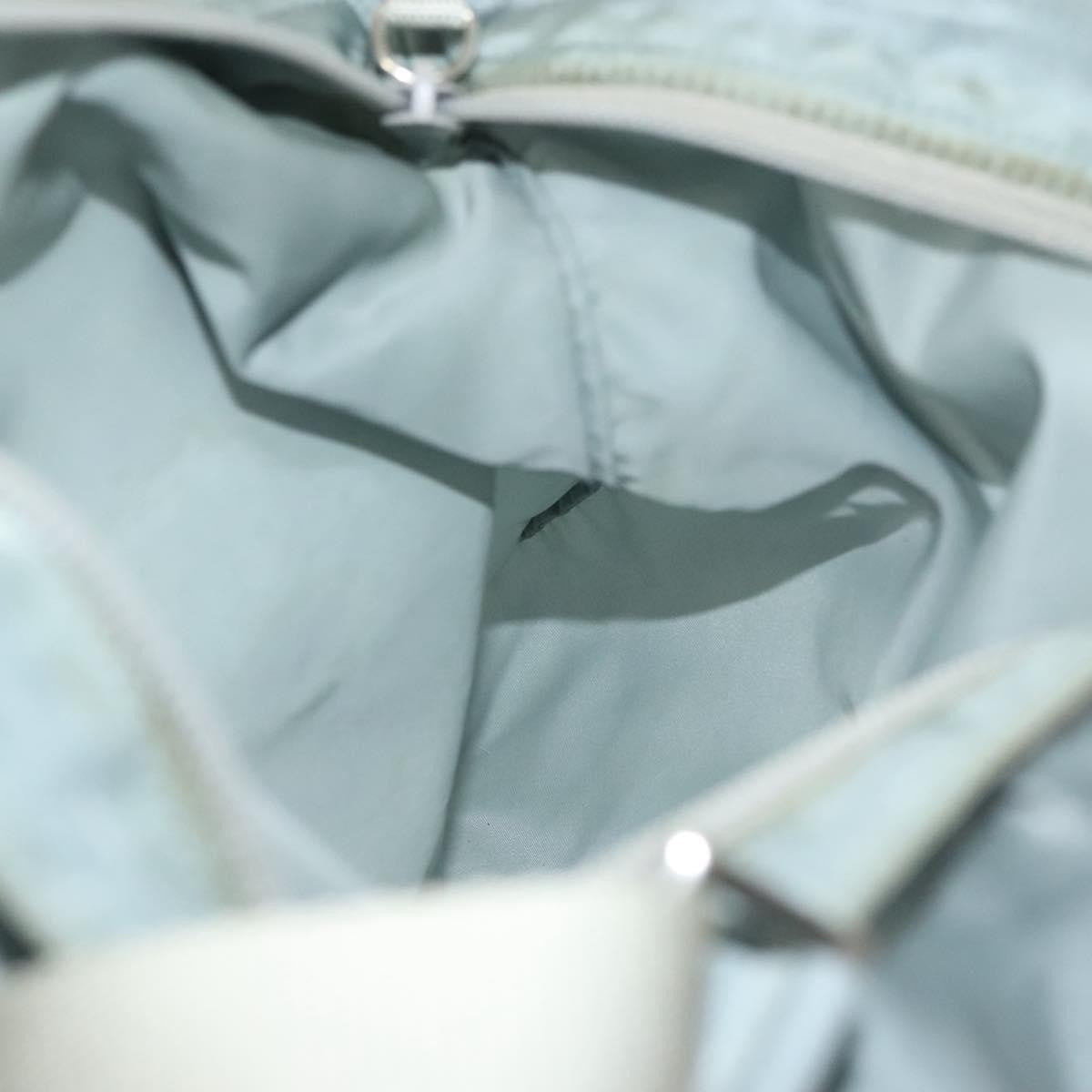 Prada Flat Messenger Bag Tessuto Blue Nylon Shoulder Bag Bag (Pre-Owned)