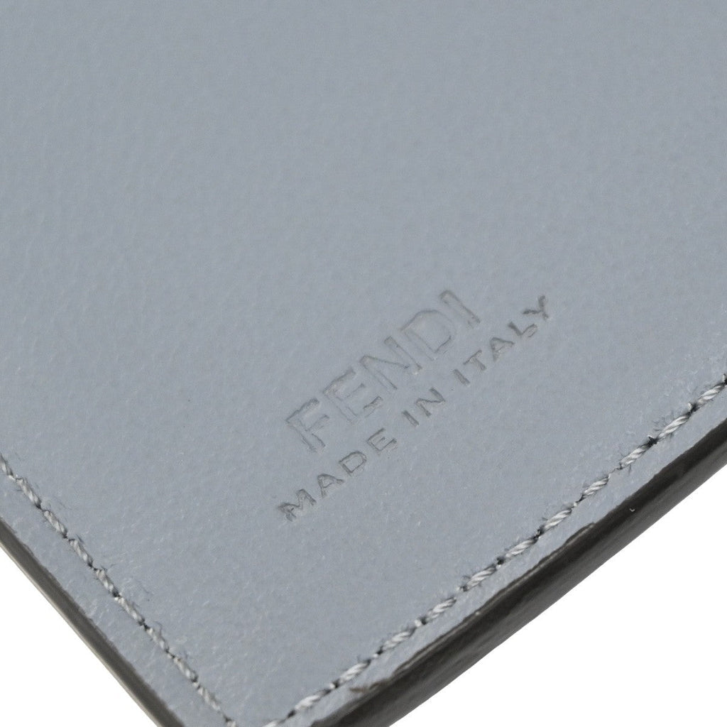 Fendi Peekaboo Wallet Leather Blue Leather Wallets Accessory (Pre-Owned)