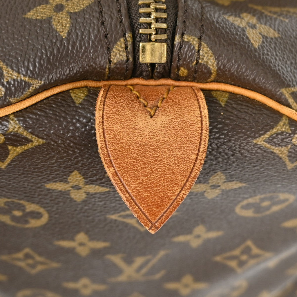 Louis Vuitton Keepall Bag Monogram Canvas Brown Canvas Travel Bag Bag (Pre-Owned)