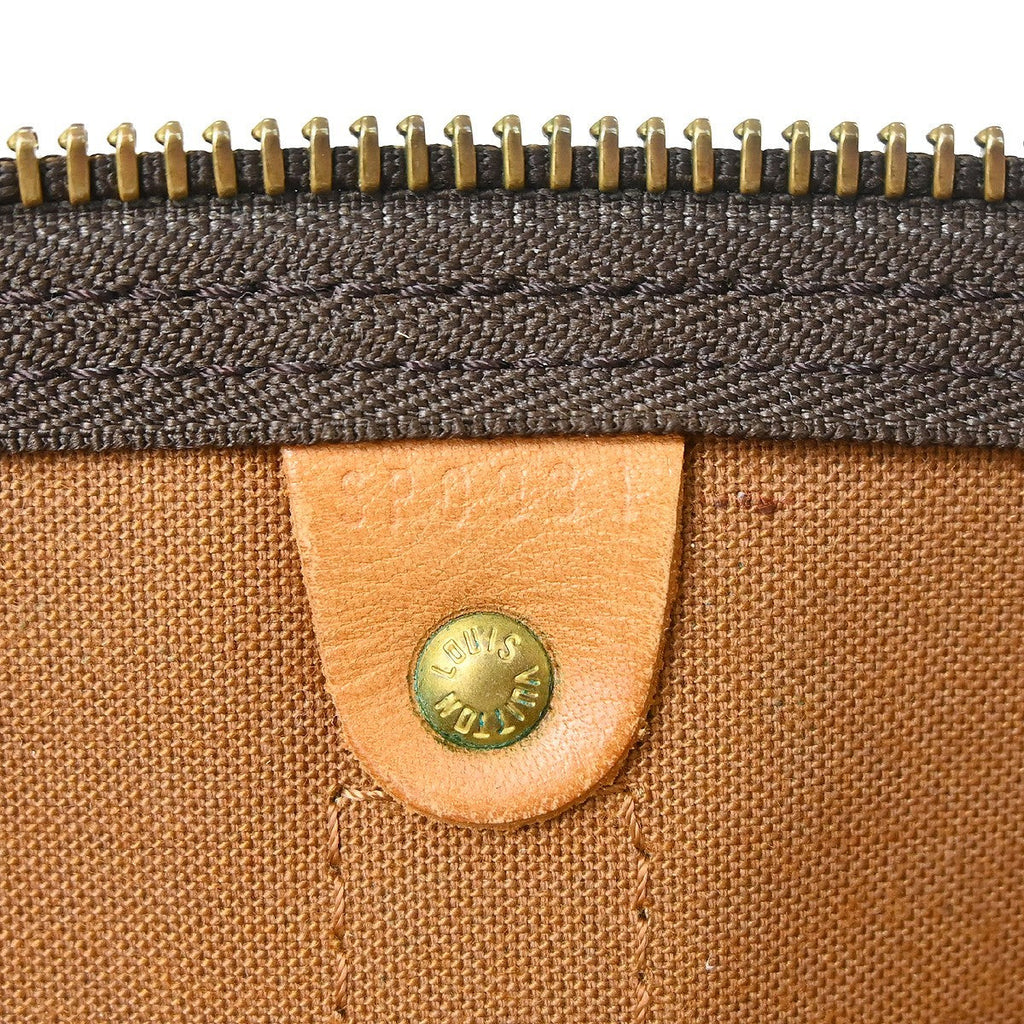 Louis Vuitton Keepall Bag Monogram Canvas Brown Canvas Travel Bag Bag (Pre-Owned)